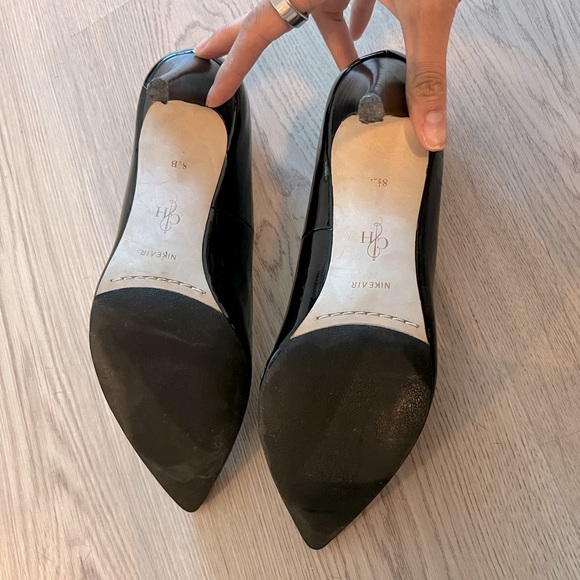 Cole Haan Nike Air Bradshaw Heels Black Patent Leather - Picture 5 of 7